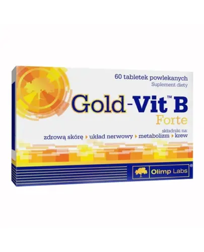 Olimp Gold-Vit B Forte, 60 tabletek powlekanych - Z kompleksem witamin z grupy B
