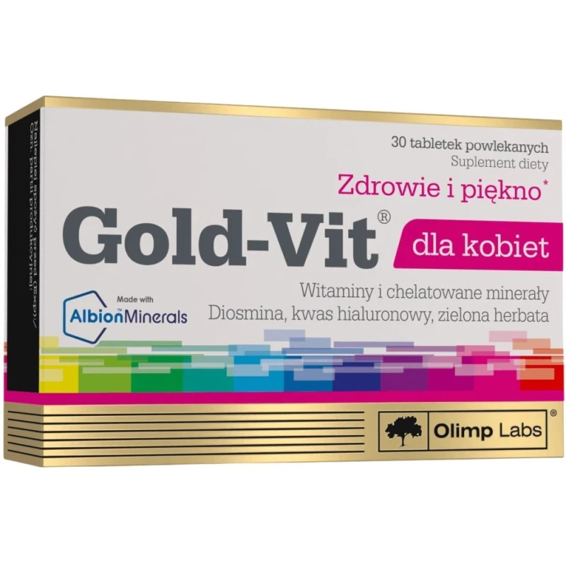 Olimp Gold-Vit dla kobiet, 30 tabletek - Z kompozycją witamin i składników mineralnych dla kobiet