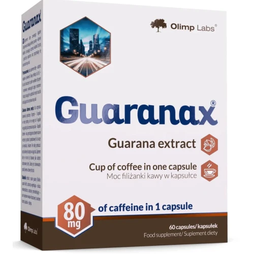 Olimp Guaranax, 60 kapsułek - Ze składnikami, które pomagają utrzymać witalność fizyczną i psychiczną