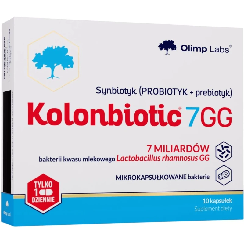 Olimp Kolonbiotic 7GG, 10 kapsułek - Symbiotyk dla i dorosłych i dzieci powyżej 3. roku życia