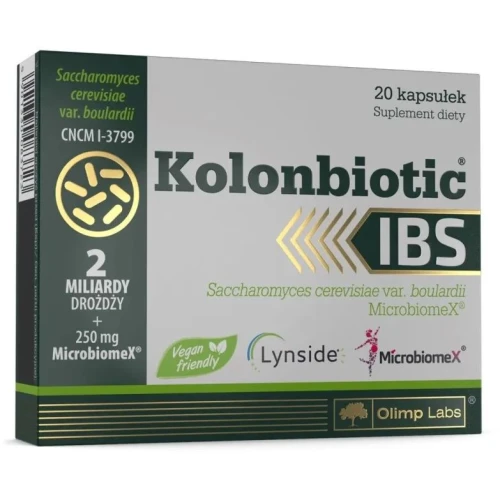 Olimp Kolonbiotic IBS, 20 kapsułek - Uzupełnia mikrobiom jelitowy.