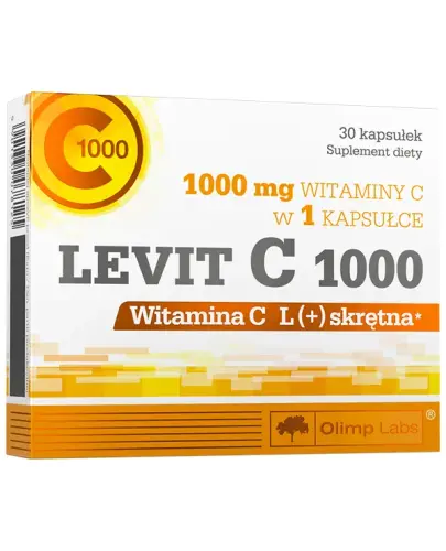 Olimp Levit C 1000, 30 kapsułek  - Pomaga w prawidłowym funkcjonowaniu układu nerwowego i odpornościowego