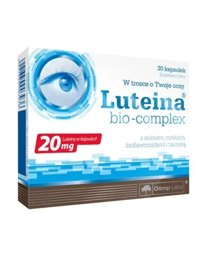 Olimp Luteina Bio-Complex, 30 kapsułek - Z uteiną oraz tauryną, bioflawonoidami cytrusowymi, selenem i witaminy C