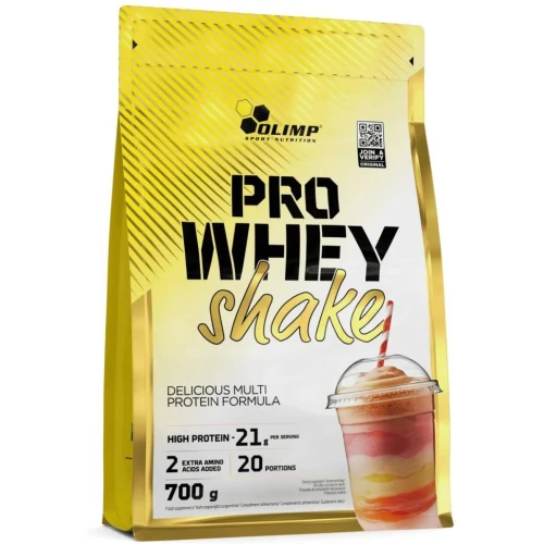 Olimp Pro Whey Shake ciastko z kremem, 700 g - Z dużą dawką białka, 21 g w każdej porcji