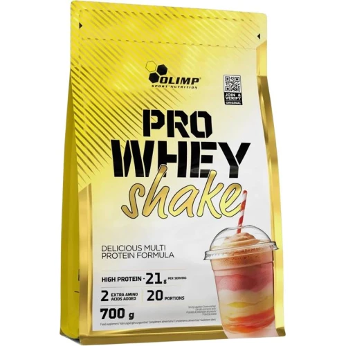 Olimp Pro Whey Shake wanilia, 700 g - Z dużą dawką białka, 21 g w każdej porcji