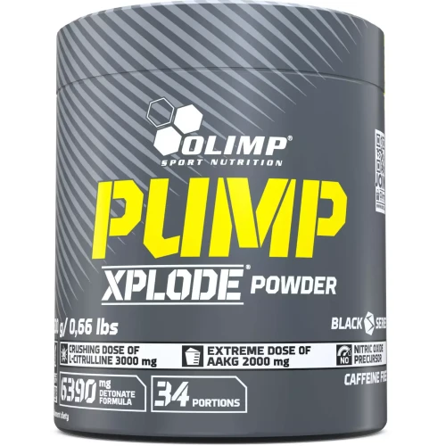Olimp Pump Xplode Powder, Xplosive Cola, 300 g - Przedtreningówka bez dodatku kofeiny o smaku coli 