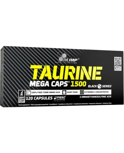 Olimp Taurine Mega Caps 1500, 120 kapsułek - Suplement diety z tauryną