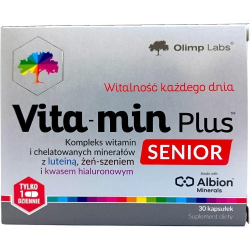 Olimp Vita-Min Plus Senior, 30 kapsułek - Składniki mineralne i witaminy dla seniorów