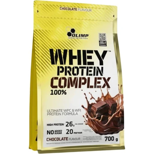 Olimp Whey Protein Complex 100% czekolada, 700 g - Proste i wygodne źródło wysokiej jakości protein, duża porcja białka i aminokwasów