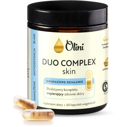 Olini Duo Complex Skin, 60 kapsułek - Wsparcie skóry od wewnątrz z GLA i antyoksydantami