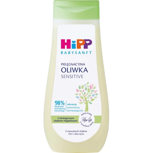 HiPP Oliwka pielęgnacyjna, 200 ml - Od 1. dnia życia do skóry wrażliwej i suchej
