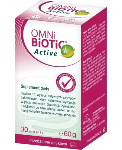 Omni Biotic Active, 60 g - Kompozycja bakterii probiotycznych