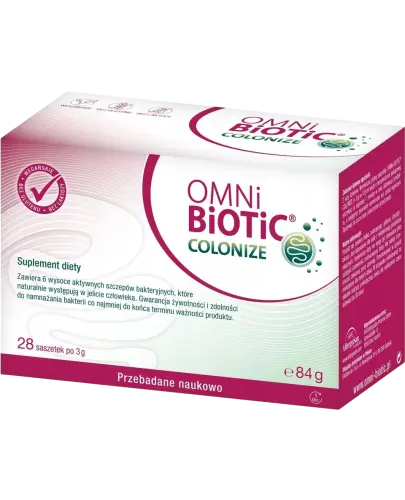 Omni Biotic Colonize, 28 saszetek - Przed i w trakcie kolonoskopii