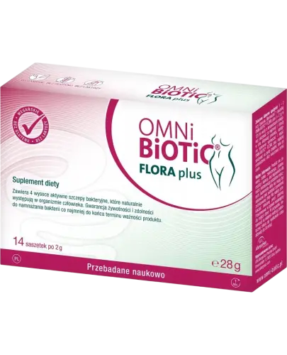 Omni Biotic Flora Plus, 14 saszetek - Probiotyk dla kobiet