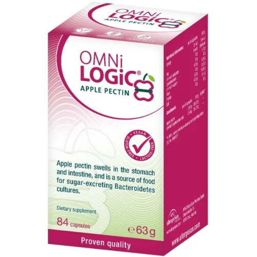 Omni Logic Apple Pectin, 84 kapsułki - Błonnik z pektyny jabłkowej