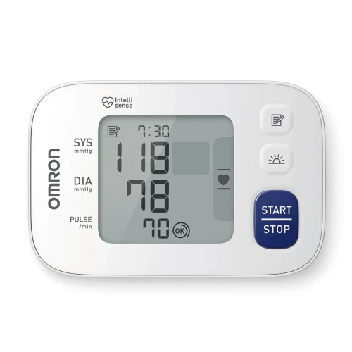 Omron RS4 HEM-6181-E Ciśnieniomierz nadgarstkowy, 1 sztuka - Automatyczne urządzenie do pomiaru krwi