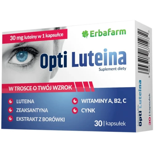 Opti Luteina, 30 kapsułek - Witaminy na wzrok