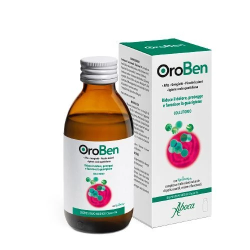 Oroben Płyn do płukania jamy ustnej, 150 ml - Łagodzi ból i przyspiesza gojenie aft i stanów zapalnych dziąseł