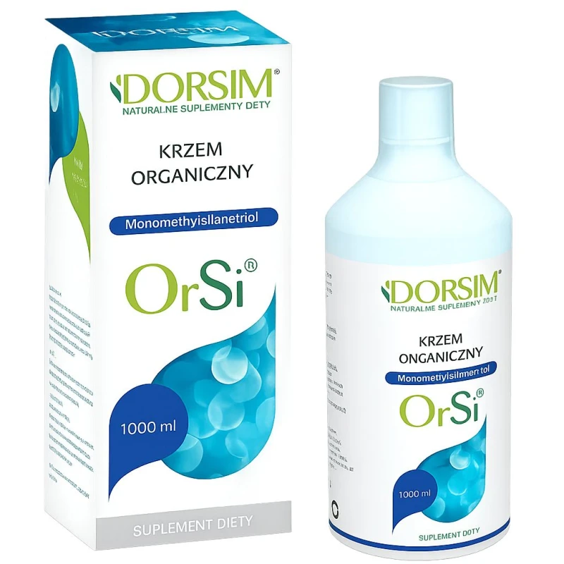 OrSi Krzem Organiczny, płyn 1000 ml - Płynny krzem organiczny – codzienne wsparcie diety