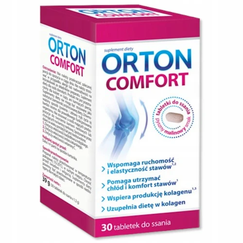 Orton Comfort, 30 tabletek do ssania - Kompozycja składników wspierających zdrowie stawów