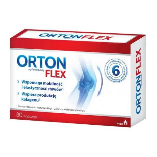 Orton Flex, 30 kapsułek - Kompozycja 6 składników wspierających stawy