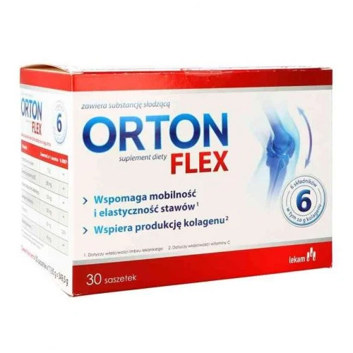 Orton Flex, 30 saszetek - Kompozycja składników wspierających stawy