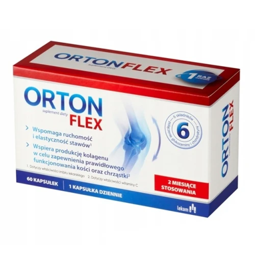 Orton Flex, 60 kapsułek - Kompozycja 6 składników wspierających zdrowie stawów