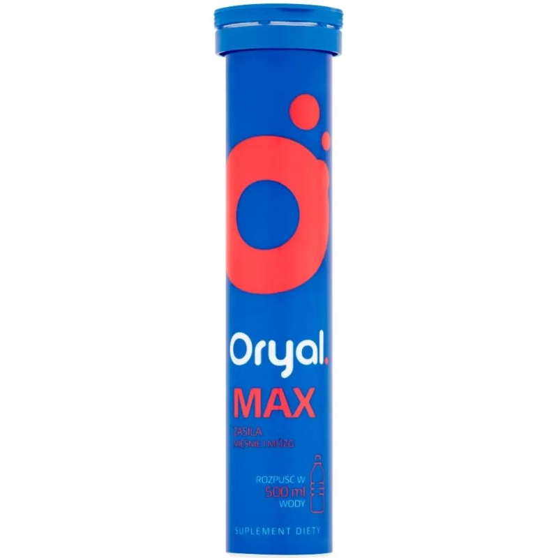 Oryal Max, 15  tabletek musujących - Z elektrolitami