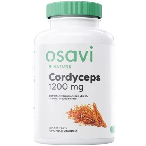 Osavi Cordyceps 1200 mg, 120 kapsułek - Naturalne wsparcie witalności