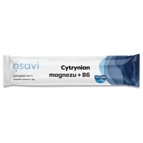 Osavi Cytrynian Magnezu + B6 Proszek, 4 g - Magnez w proszku do rozpuszczania