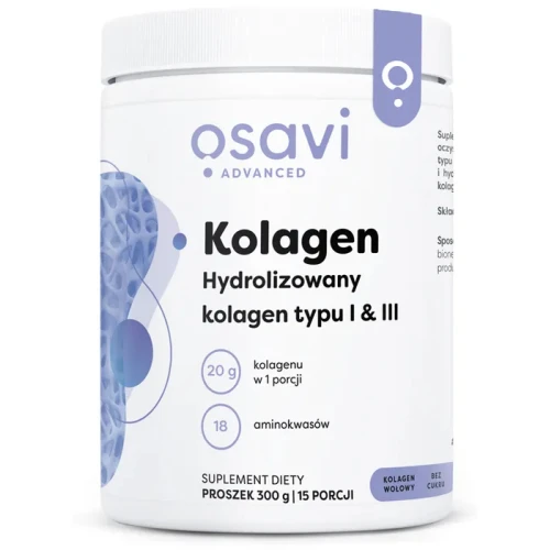 Osavi Kolagen Typu I I III, 300 g - 20 g kolagenu w 1 porcji