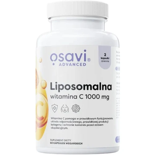 Osavi Liposomalna witamina C 1000 mg, 120 kapsułek - Wysoka dawka witaminy C dla dorosłych