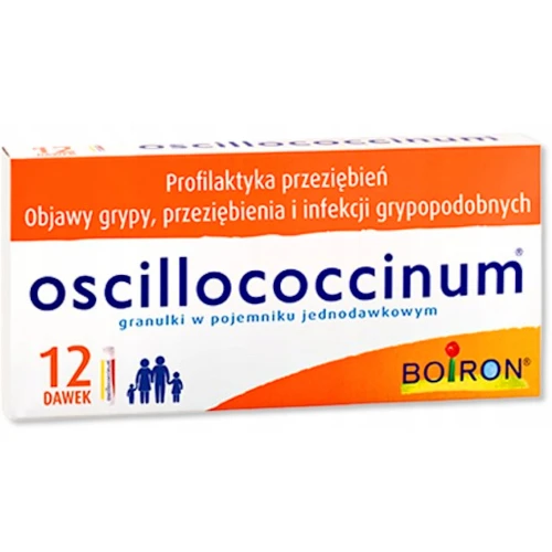 Oscillococcinum, 12 dawek x 1 g - Do stosowania w leczeniu objawów przeziębienia i grypy