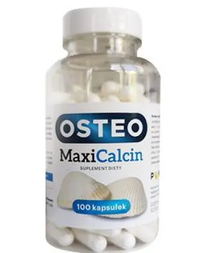 Osteo MaxiCalcin, 100 kapsułek - Z wapniem, które wspomaga utrzymanie zdrowych kości i zębów 