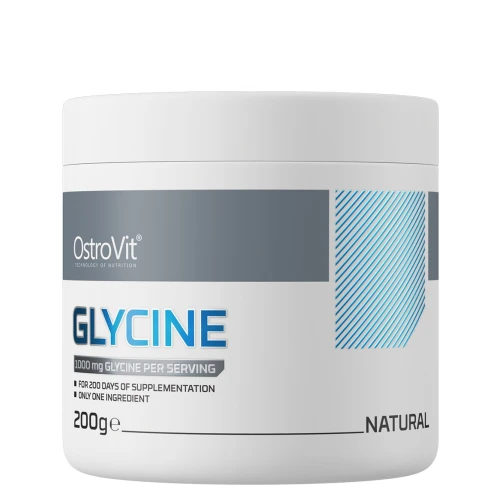 OstroVit Glicyna, 200 g - Czysta L-glicyna w proszku, bez dodatków