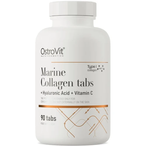 OstroVit Kolagen Morski + Kwas Hialuronowy + Witamina C, 90 tabletek - Źródło cennych składników
