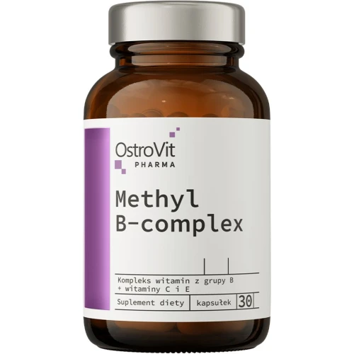OstroVit Pharma Methyl B-Complex, 30 kapsułek - Kompleks witamin B wspierający metabolizm i układ nerwowy