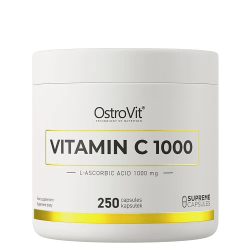 OstroVit Witamina C 1000 mg, 250 kapsułek - Wsparcie odporności i energii