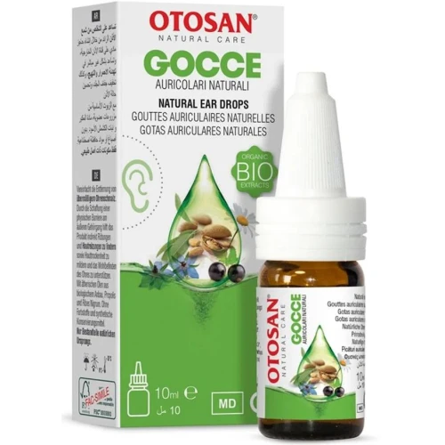 Otosan Naturalne krople do uszu, 10 ml - Oleje naturalne pomagają usunąć nadmiar woskowiny