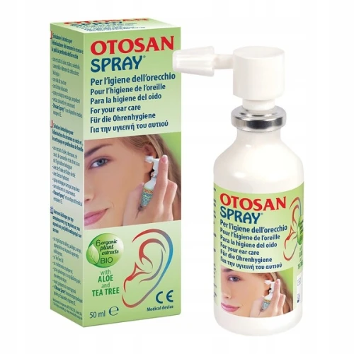 Otosan Spray do czyszczenia uszu, 50 ml - Do higieny uszu i usuwania nadmiaru woskowiny