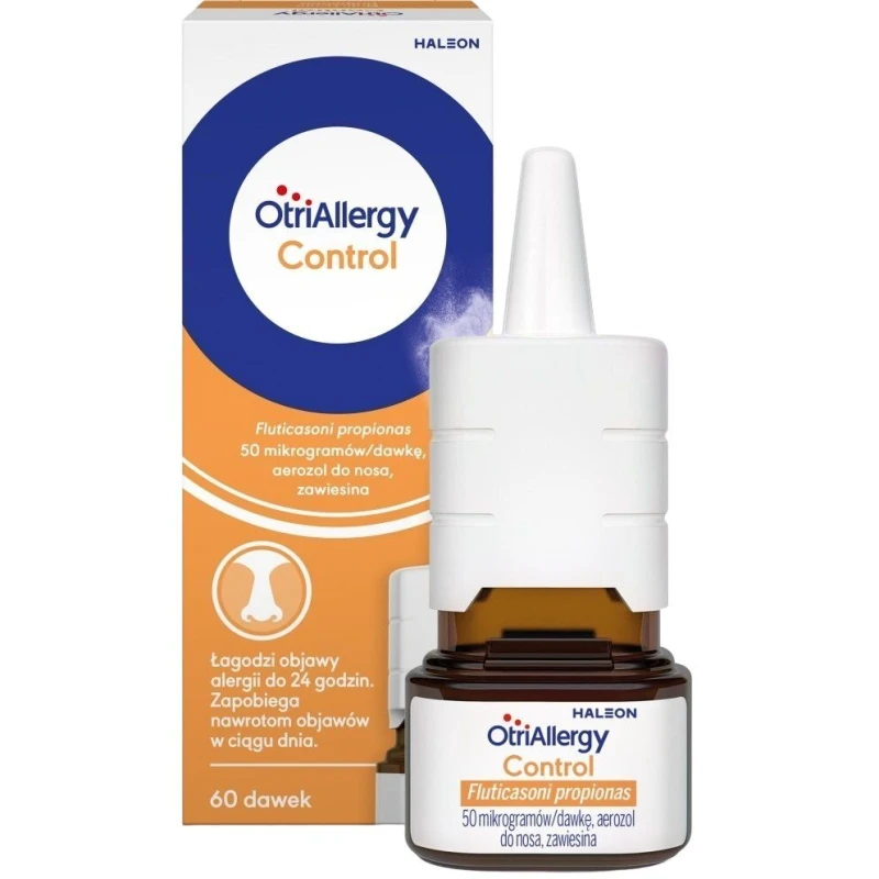 OtriAllergy Control aerozol do nosa, 60 dawek - Łagodzi objawy alergicznego nieżytu nosa