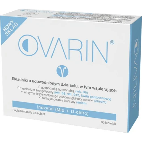 Ovarin, 60 tabletek -  Z inozytolem i kwasem foliowym dla kobiet