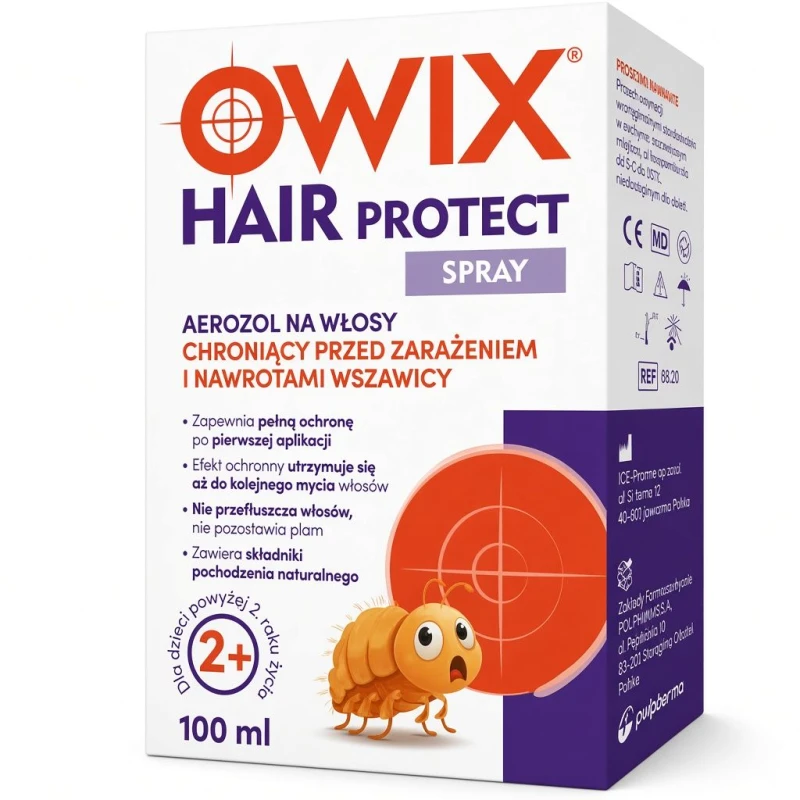 Owix Hair Protect Spray, 100 ml - Profilaktyka wszawicy