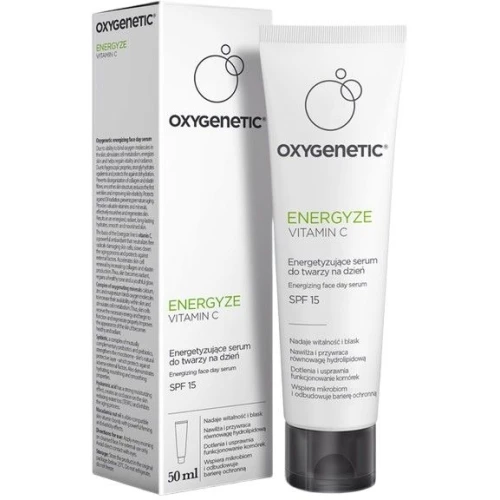 Oxygenetic Energetyzujące serum do twarzy na dzień SPF 15, 50 ml - Dla promiennej oraz nawilżonej skóry