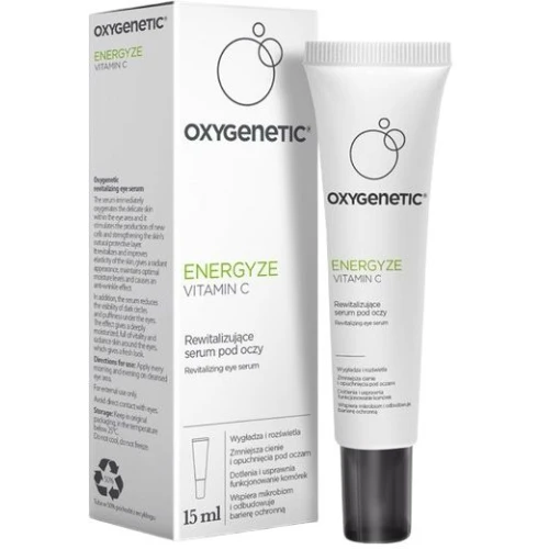 Oxygenetic Rewitalizujące serum pod oczy, 15 ml - Przeciw cieniom, opuchnięciom i zmarszczkom