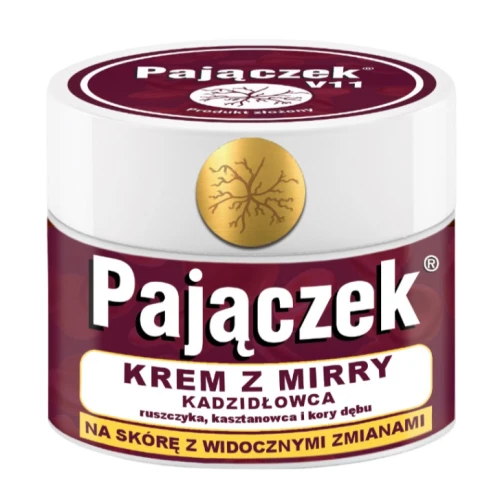 Pajączek V11 Krem z mirry, 150 ml - Na pajączki naczyniowe, obrzęki i uczucie ciężkości nóg