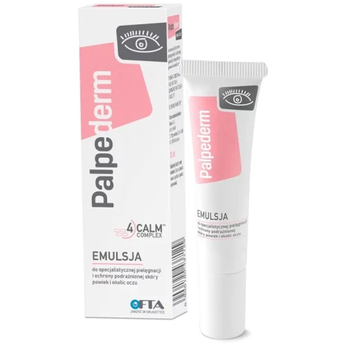 Palpederm Emulsja do skóry powiek i okolic oczu, 15 ml - Która koi i łagodzi podrażnienia i zaczerwienienia