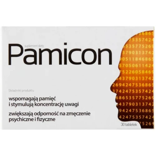 Pamicon, 30 tabletek - Wsparcie pamięci i koncentracji