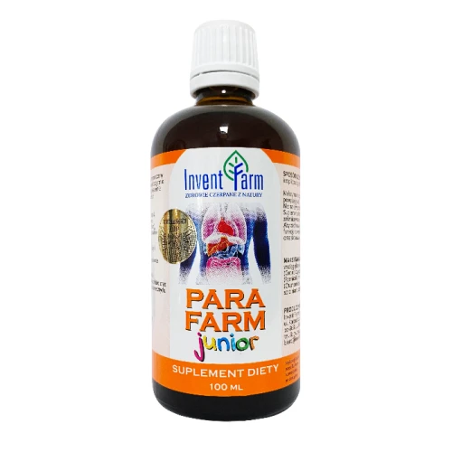 Para Farm Junior, krople 100 ml - Ekstrakty ziołowe wspomagające naturalne procesy odrobaczania