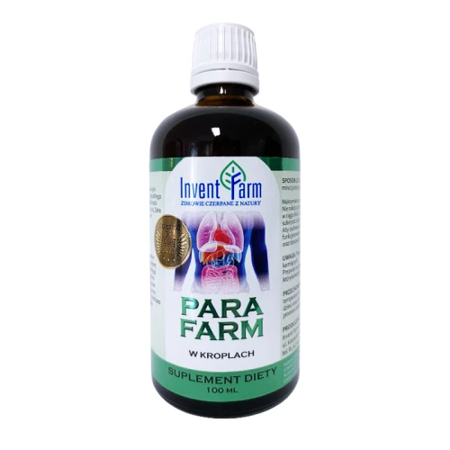 Para Farm w kroplach, 100 ml - Z ekstraktami z ziół  piołunu i nasion dyni 